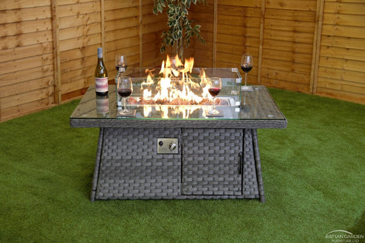 Serena Rectangular Firepit Coffee Table