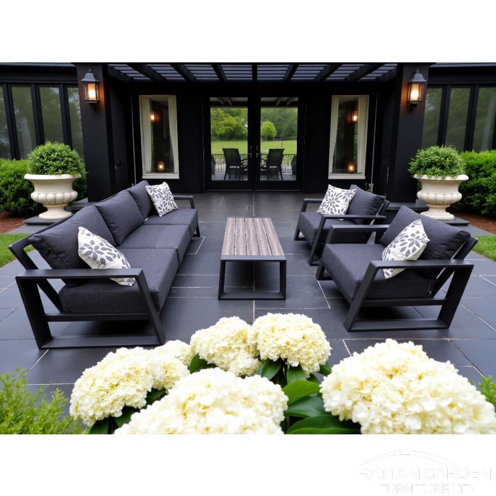 Aluminium EUROPA 3 Seat 4 Piece Sofa Set