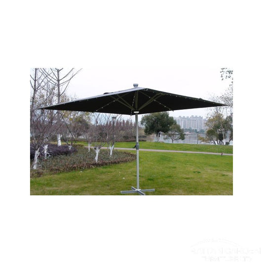 The Ultra 4m x 4m Square LED Fully Remote Parasol in Grey