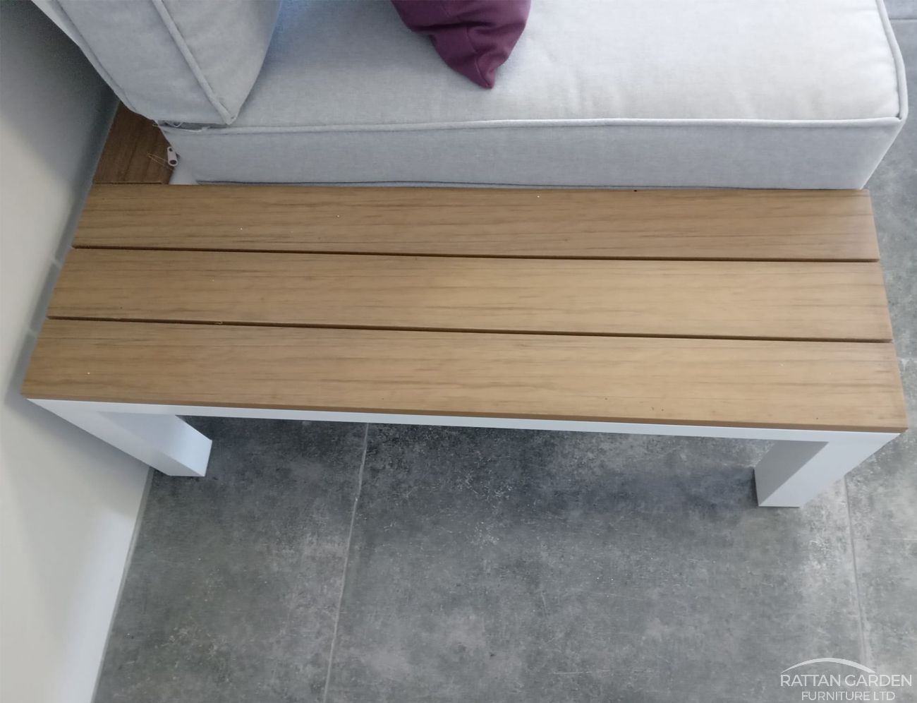 Java Aluminium Bench Dining Set
