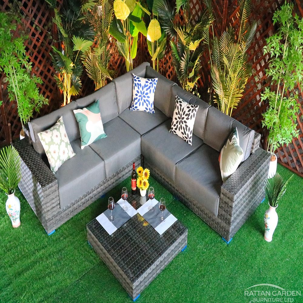 Rattan Prague Serena Corner Sofa Set