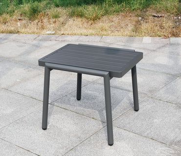 Deluxe Aluminum Sun Lounger With Side Table