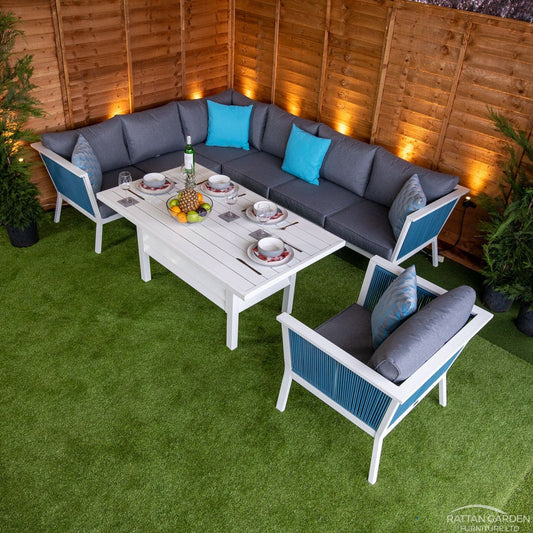 Rattan Agean Corner Dining Set