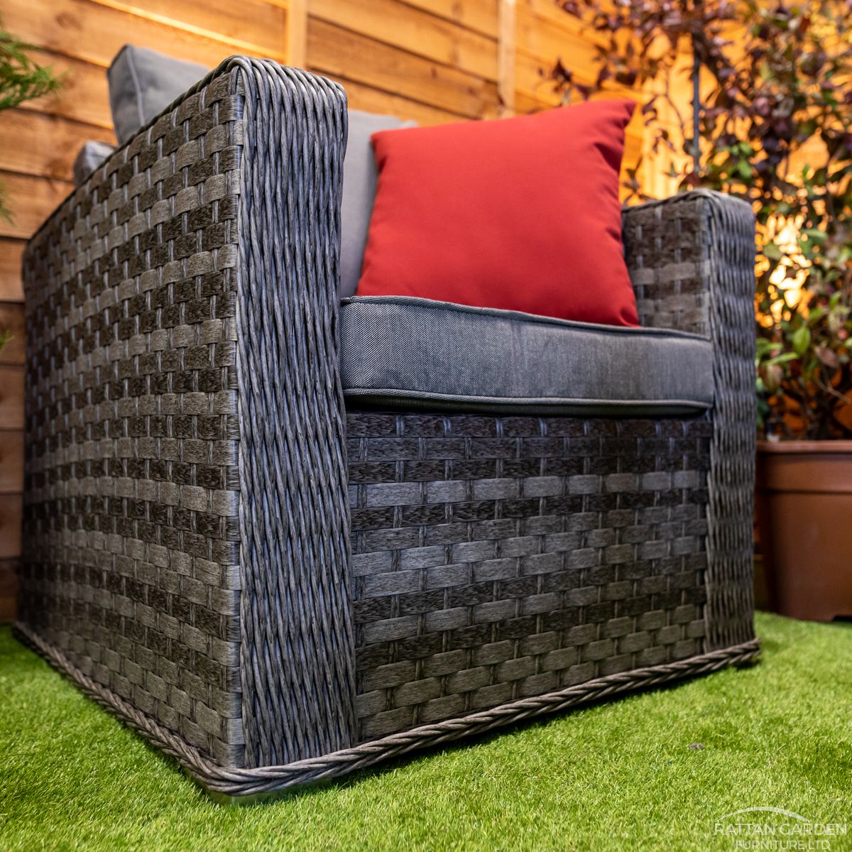 Serena Rhodes 4 Seat 3 Piece rattan Sofa Set