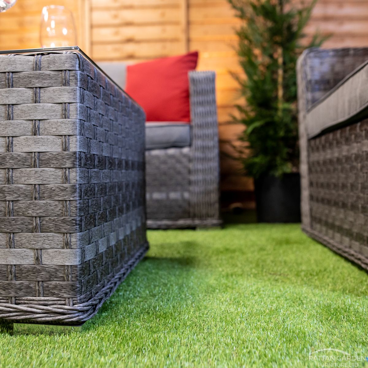 Serena Rhodes 4 Seat 3 Piece rattan Sofa Set