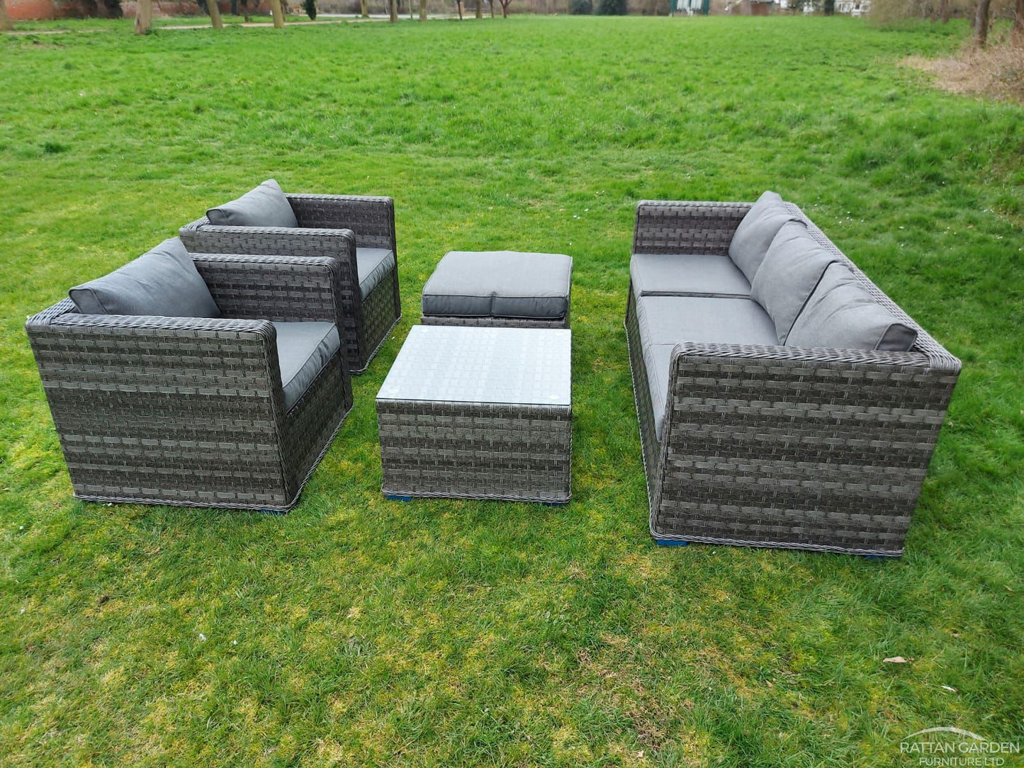 Rattan Serena Corfu 5 Seat 5 Piece Sofa Set