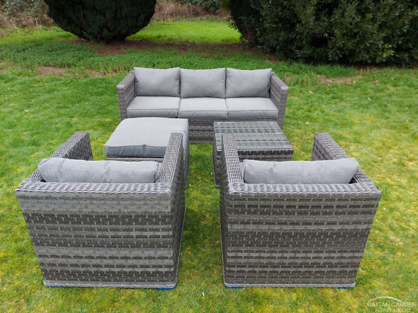 Rattan Serena Corfu 5 Seat 5 Piece Sofa Set