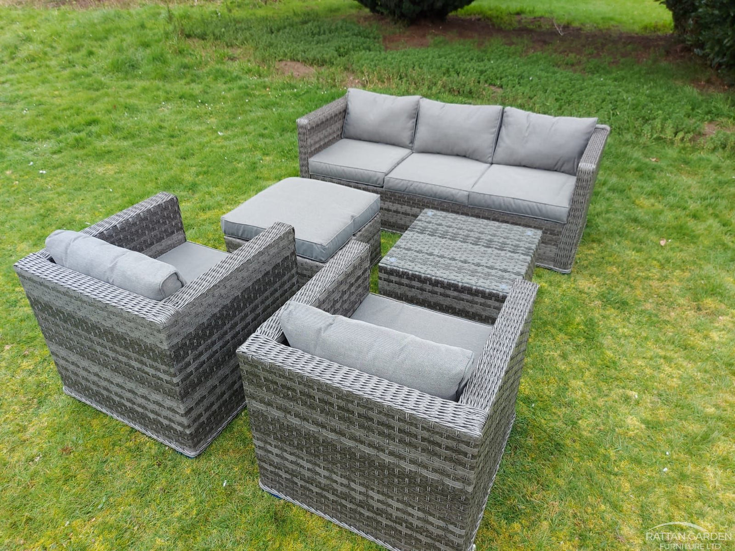 Rattan Serena Corfu 5 Seat 5 Piece Sofa Set