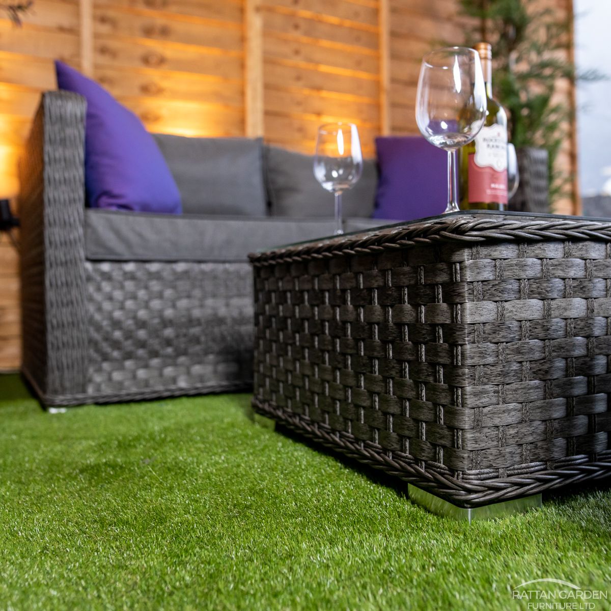 Rattan Serena Corfu 4 Seat 5 Piece Sofa Set