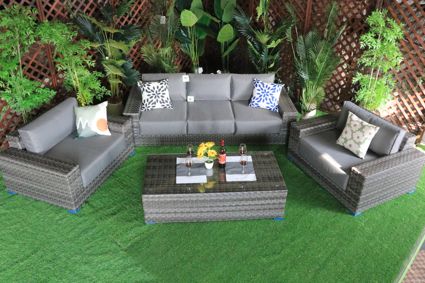 Rattan Serena Oslo 5 Seat Sofa Set