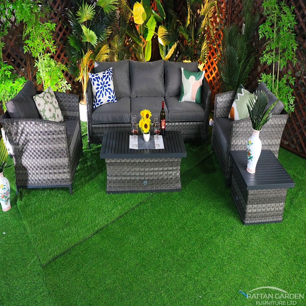 Monaco Serena Sofa Set With Aluminium Table Top
