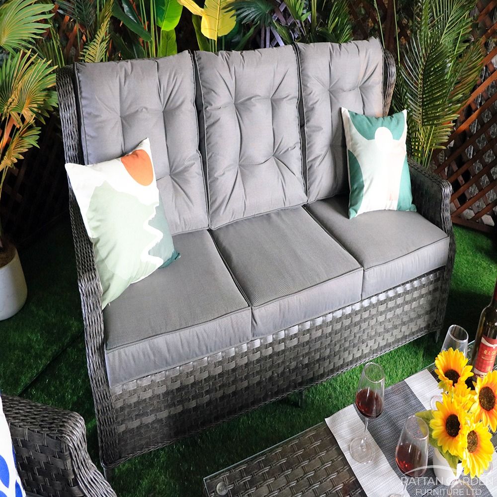 Serena Belgrade High Back Sofa Set with Coffee Table
