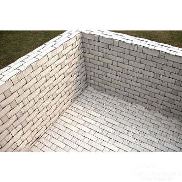 Rattan Ivory Wide Single Sun Lounger In Cream