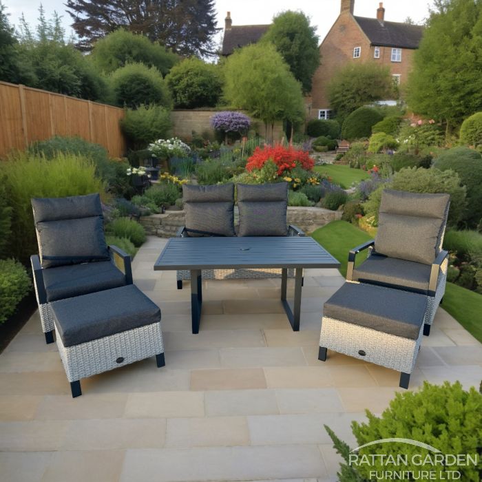 Aluminium Jefferson Recliner Sofa Set