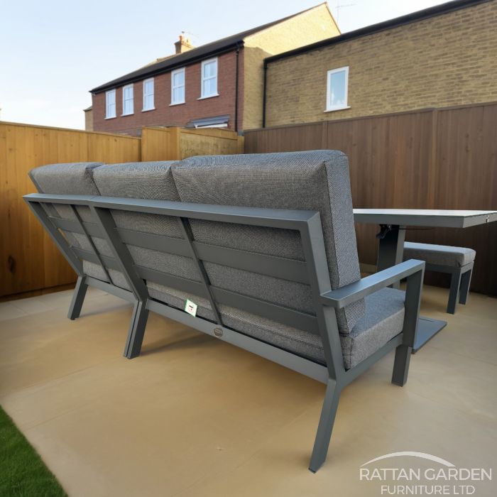Aluminium ALEXANDER Corner Sofa with Adjustable Table