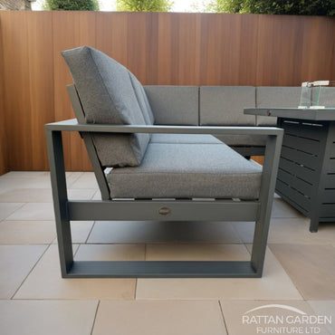 Aluminium Reuben Fire Pit Corner Sofa Set