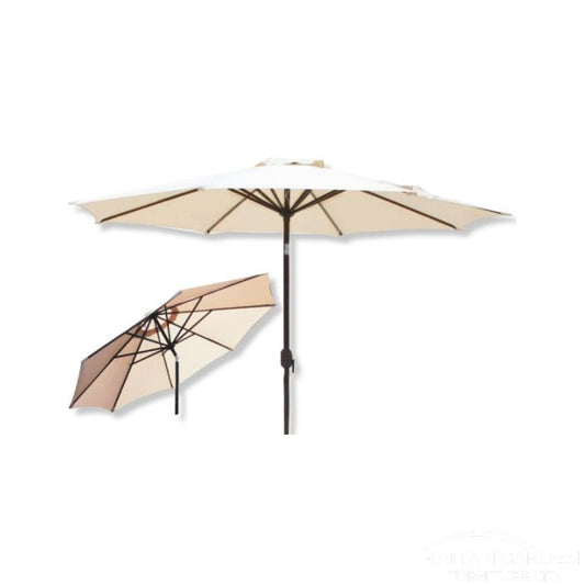 Shanghai 3m Round Crank Parasol In Cream