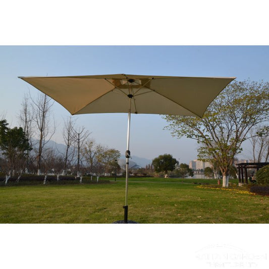 Perth 3m x 2m Rectangular Crank Parasol in Cream