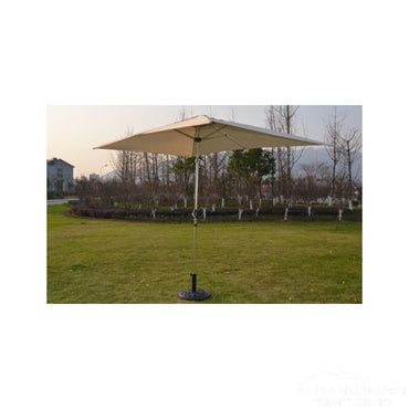 Perth 3m x 2m Rectangular Crank Parasol in Cream