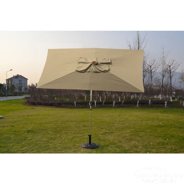 Perth 3m x 2m Rectangular Crank Parasol in Natural
