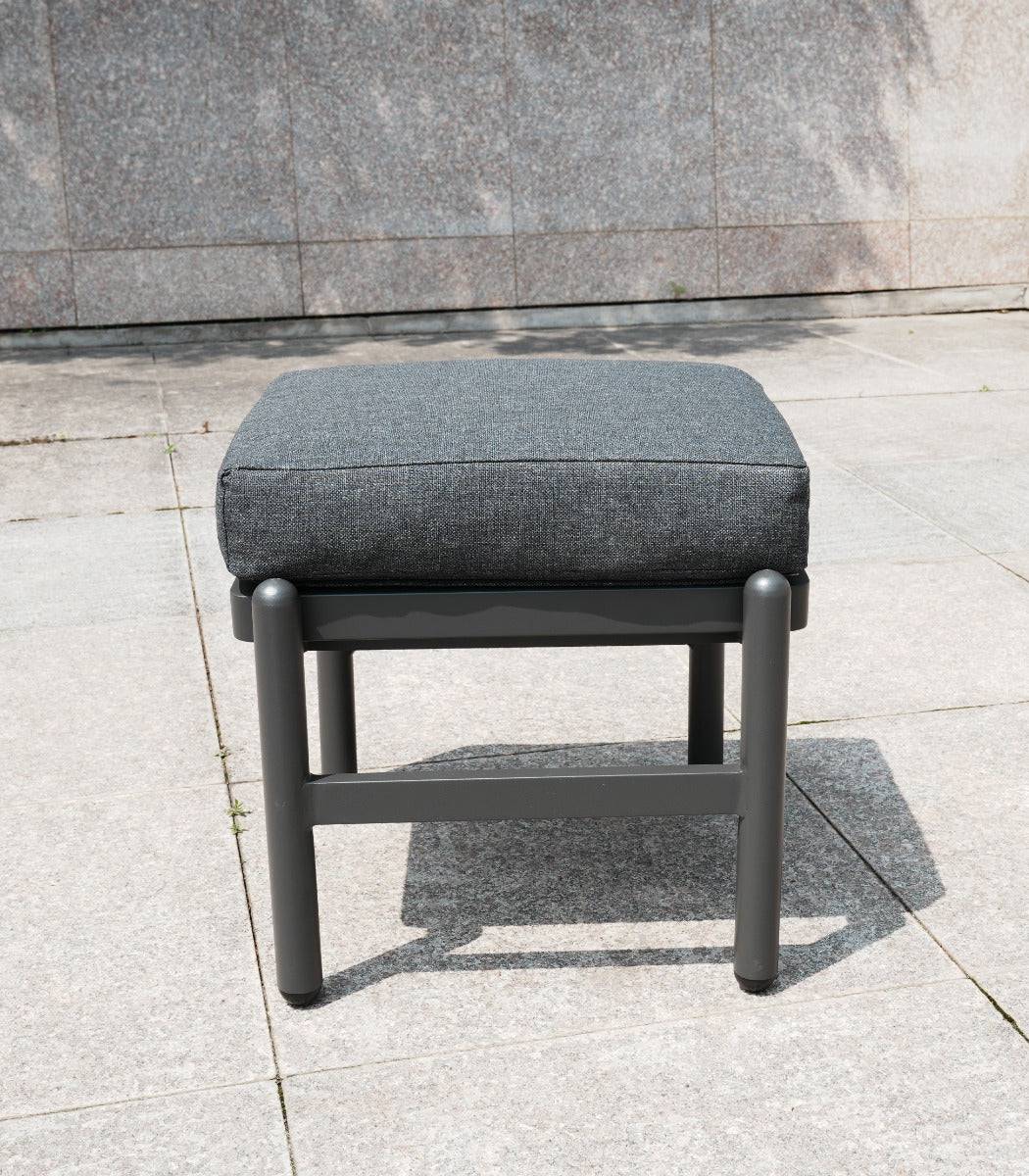 Aluminium Corner Dining Set with Grey Rising Table