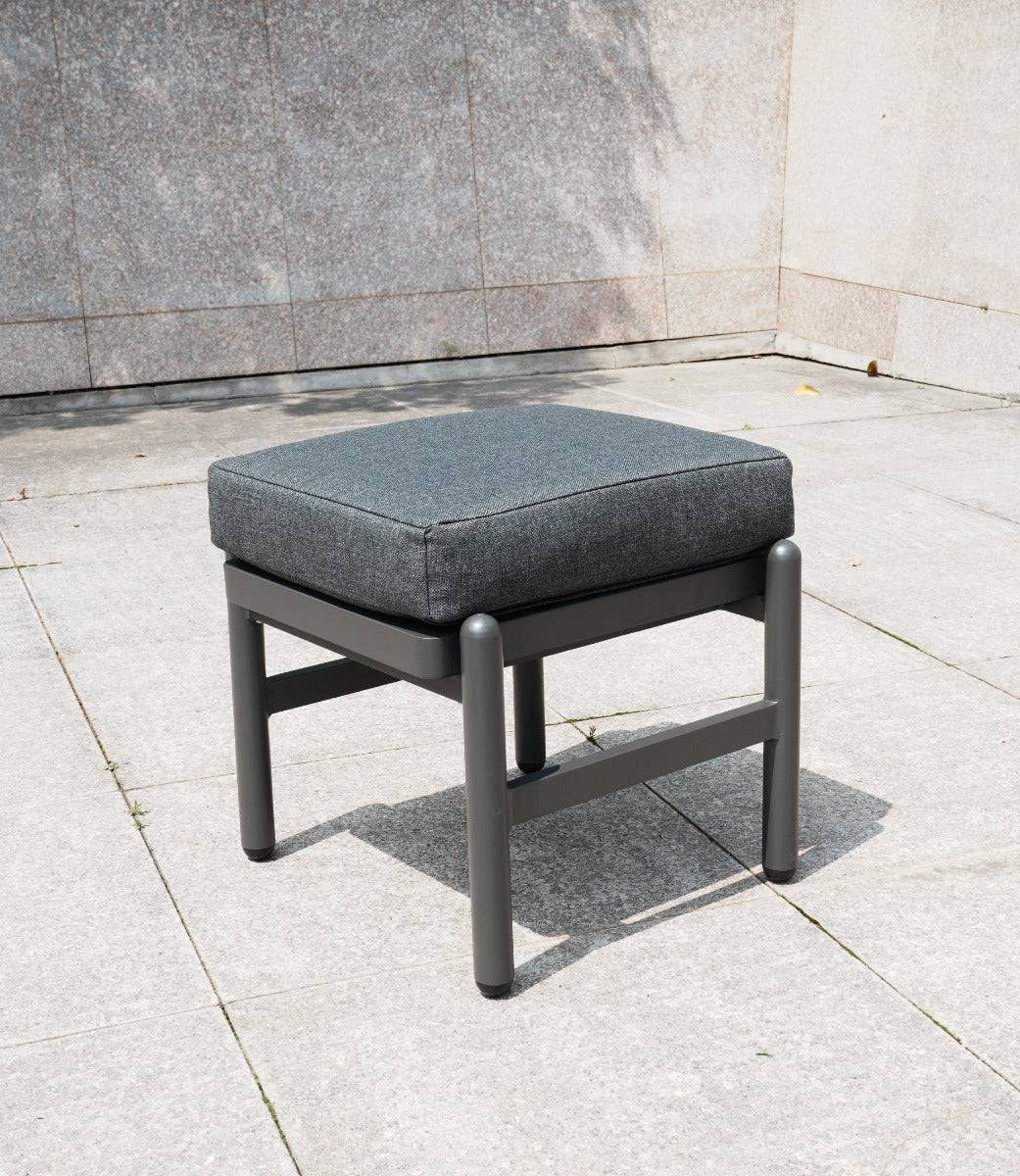 Aluminium Corner Dining Set with Grey Rising Table