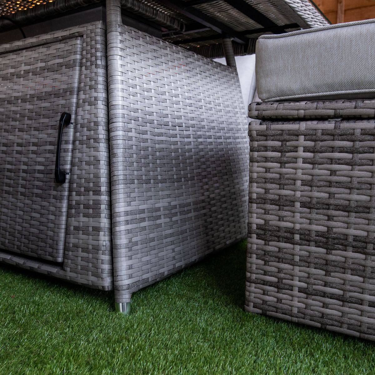 Champagne Hampton Garden Corner Sofa Set - Outdoor Furniture