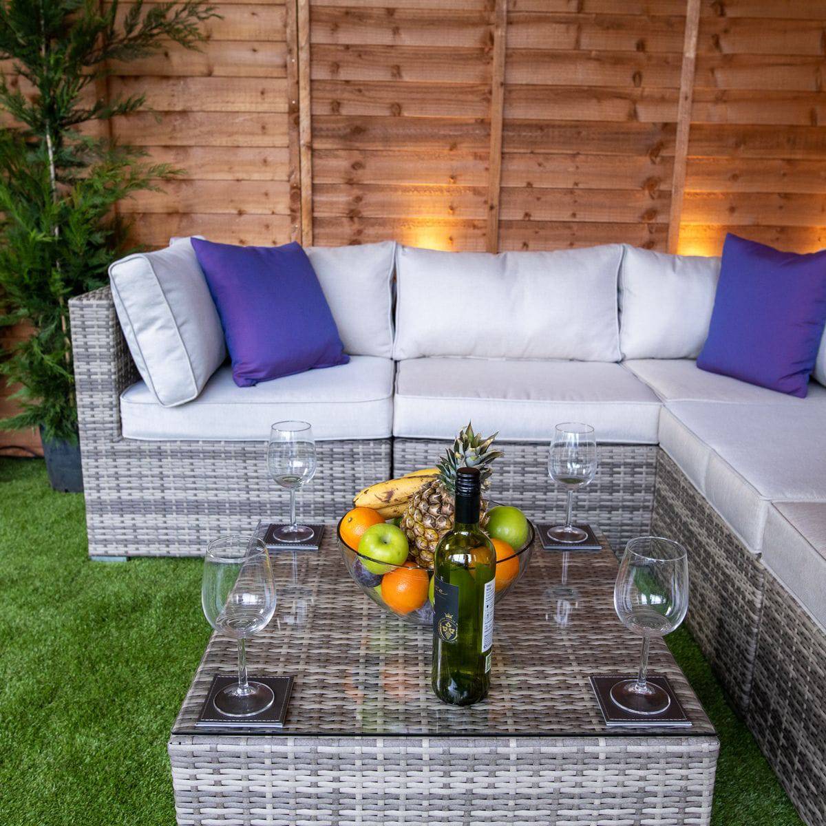 Champagne Mayfair Modular Corner Sofa with Coffee Table