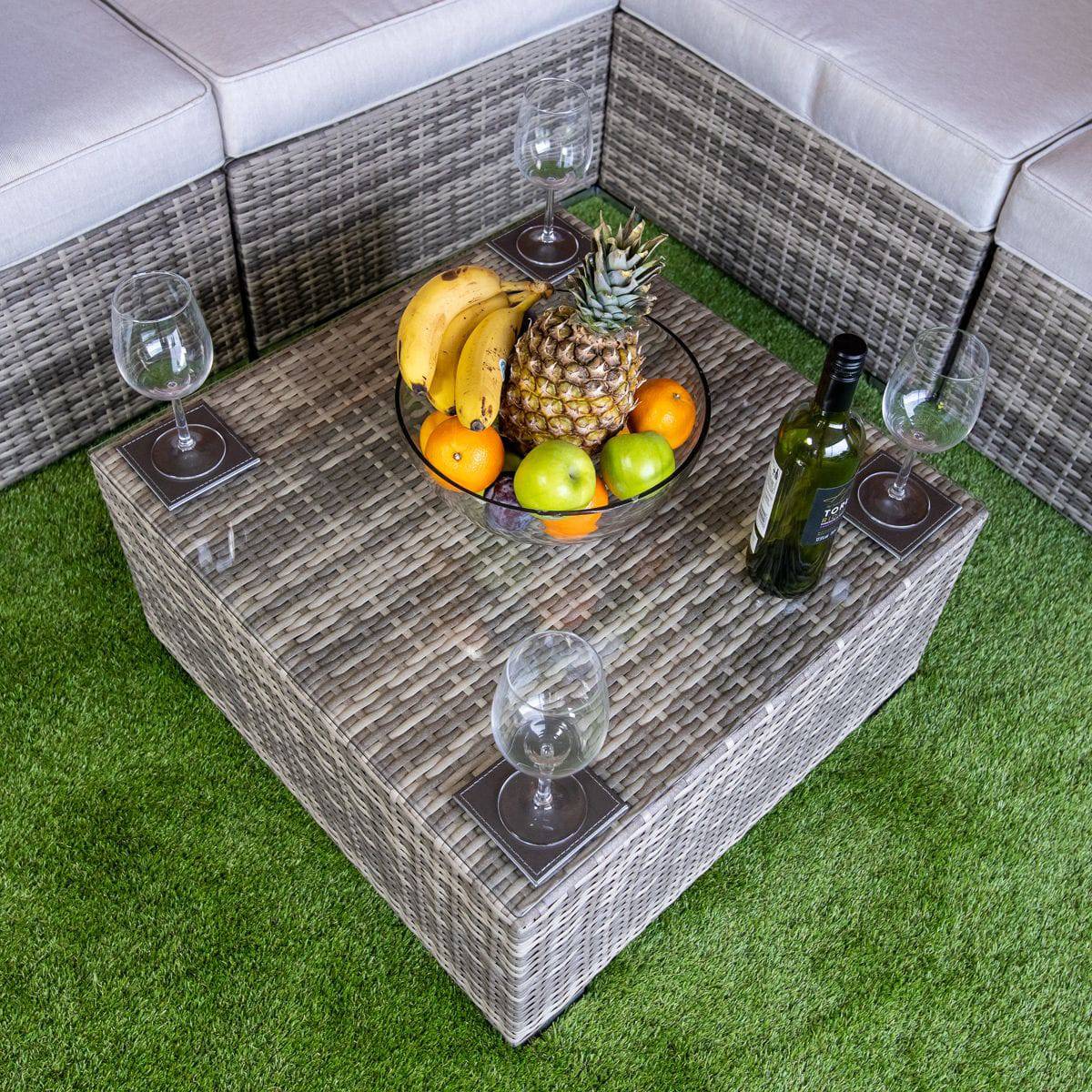 Champagne Mayfair Modular Garden Corner Sofa Set UK