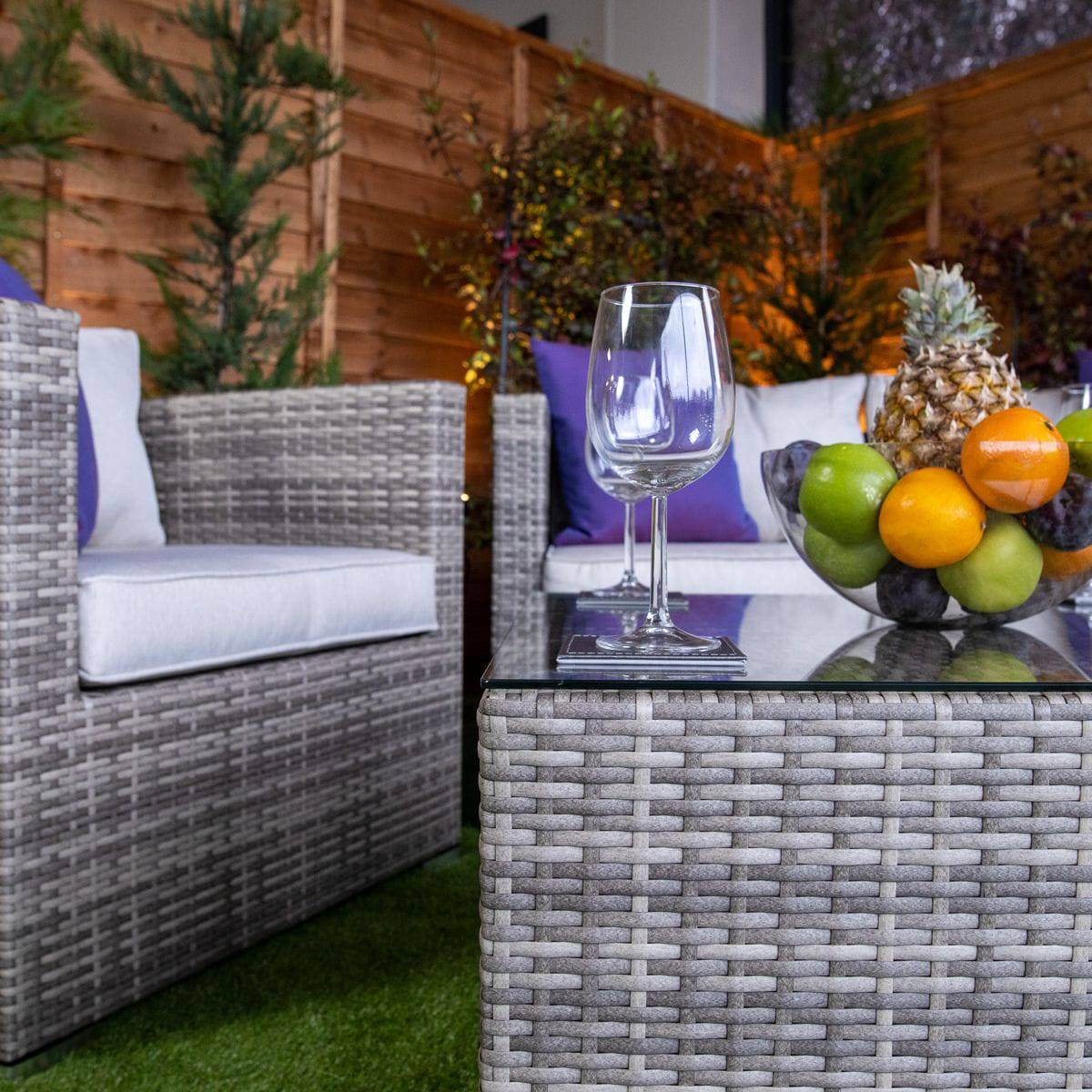 Champagne Athens 5 Piece Outdoor Sofa Set