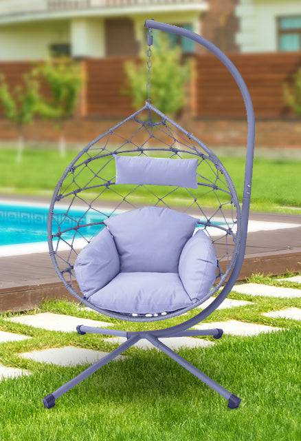 Cozy Deluxe Single Hanging Egg Chair