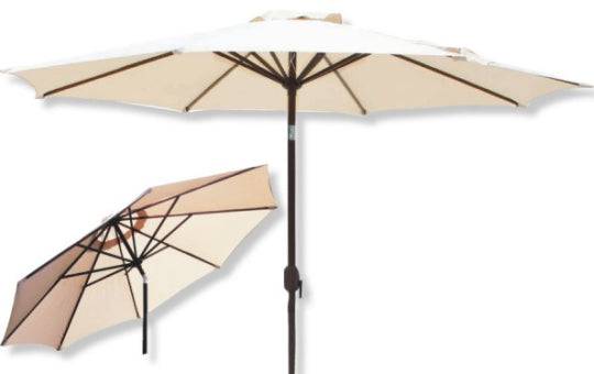 Cream Round Parasol 2.7 Meter