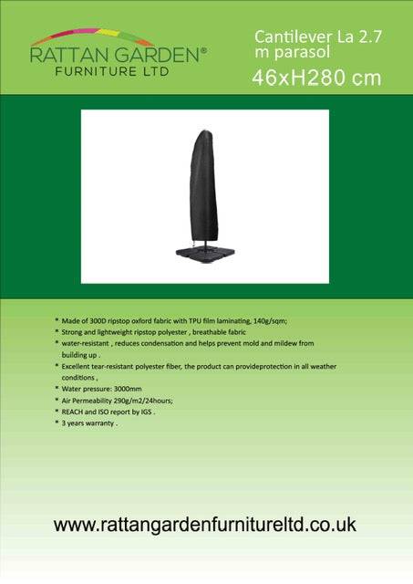 Deluxe Rain Cover for Cantilever Parasol
