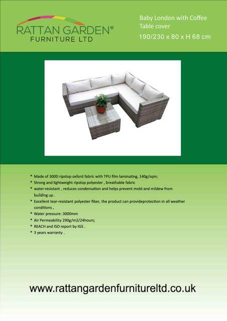 Deluxe Rain Cover for Kensington Corner Sofa