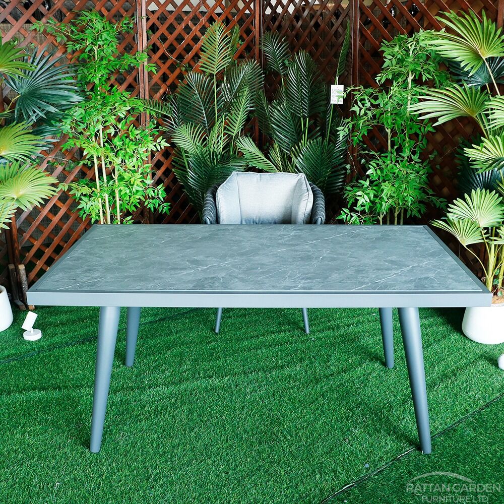 Rope Rectangular 6 Seat Dining Set