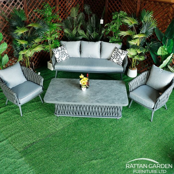 Chelsea Rope 5 seat 4 pieces sofa set