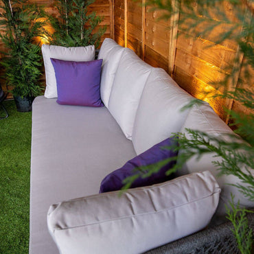 Oasis Grey 5 Seat 4 Piece Sofa Set With Coffee Table