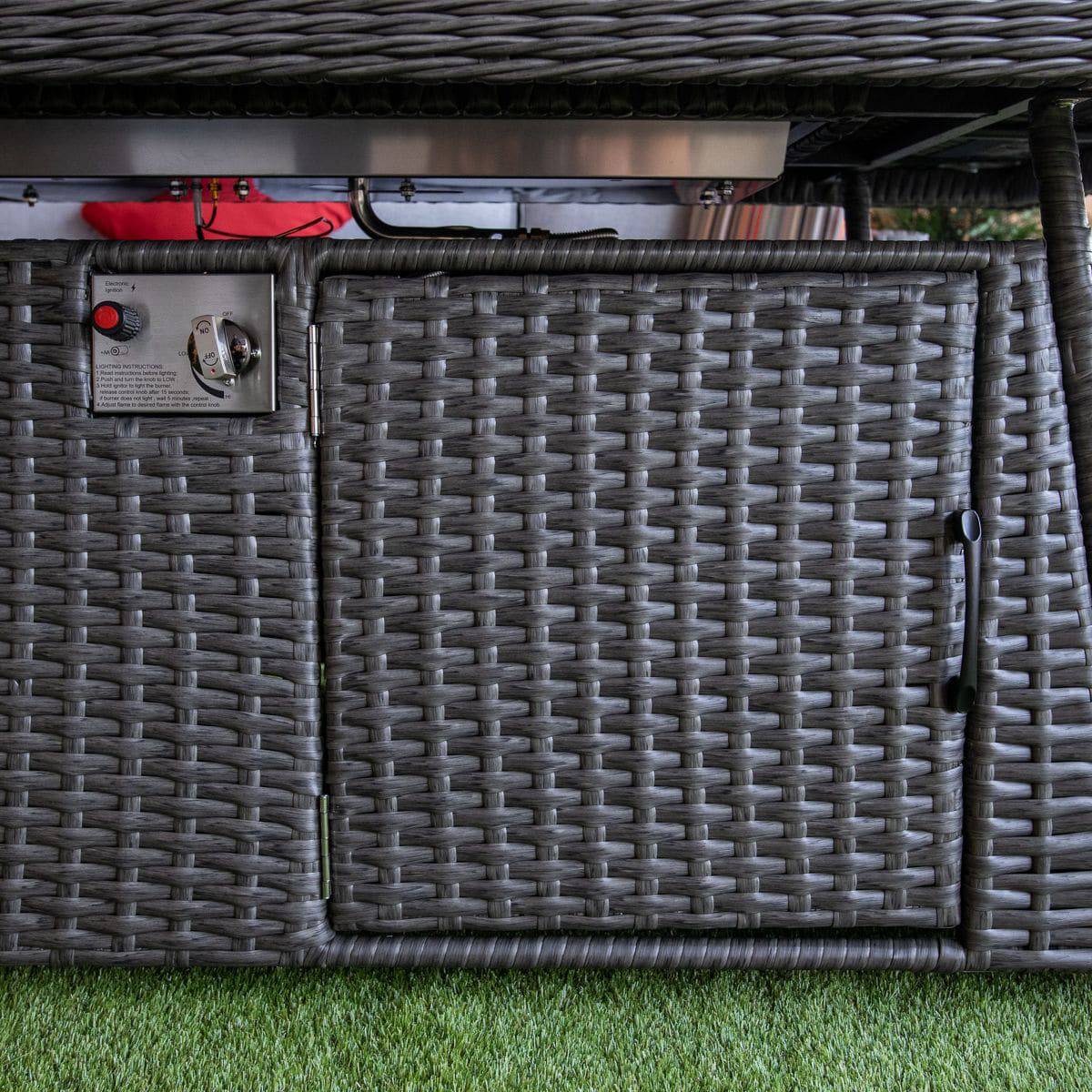 Platinum Hampton Corner Firepit Sofa Set