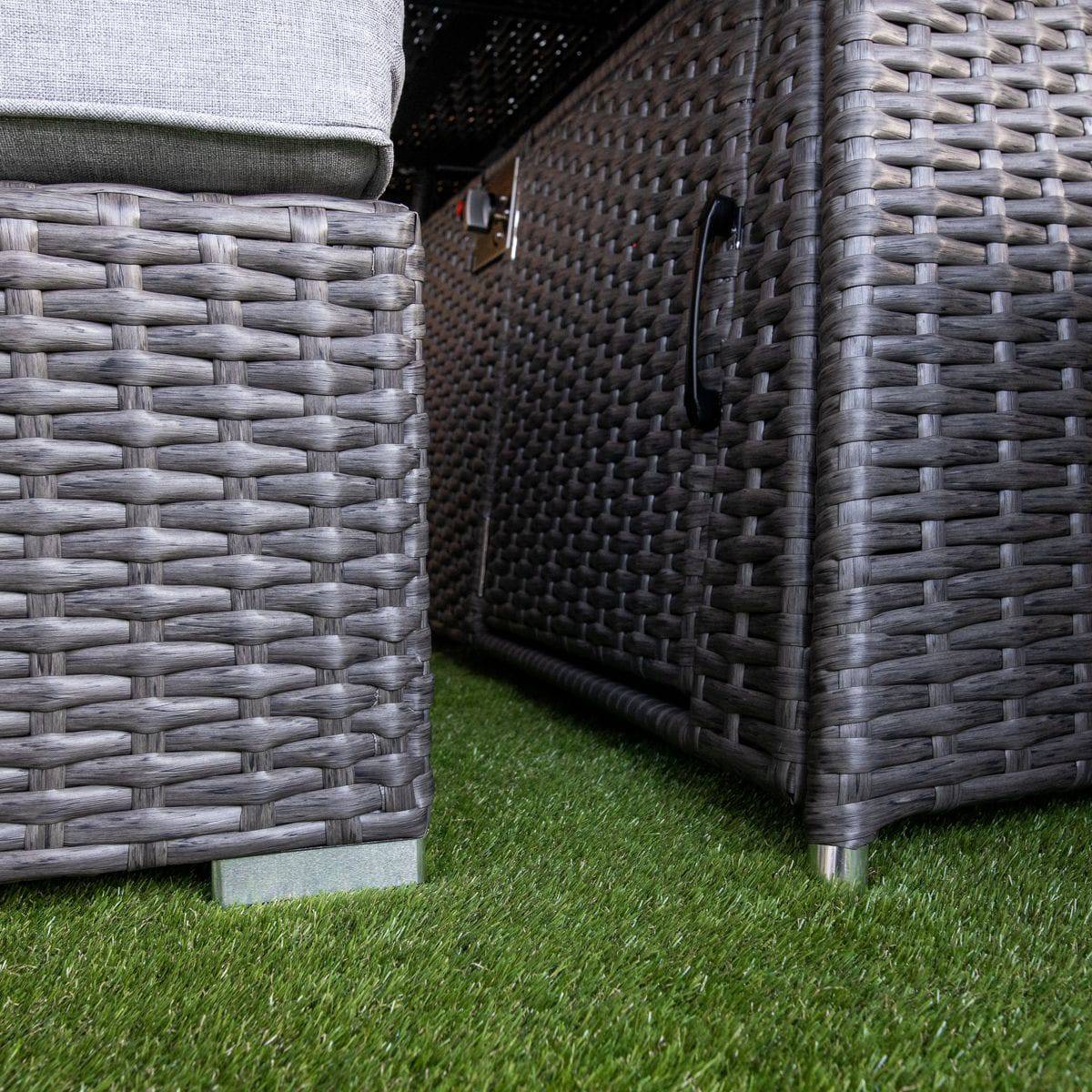 Platinum Hampton Corner Firepit Sofa Set
