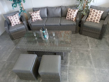 Rattan Serena Chichester Rising Table Sofa Set