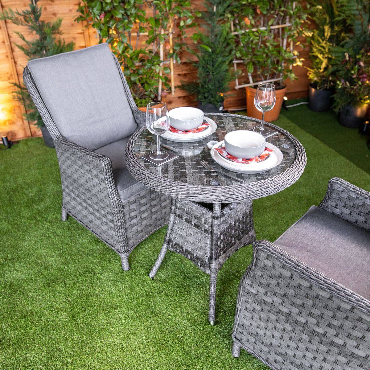 Serena Paris Bistro Round Dining Table Set