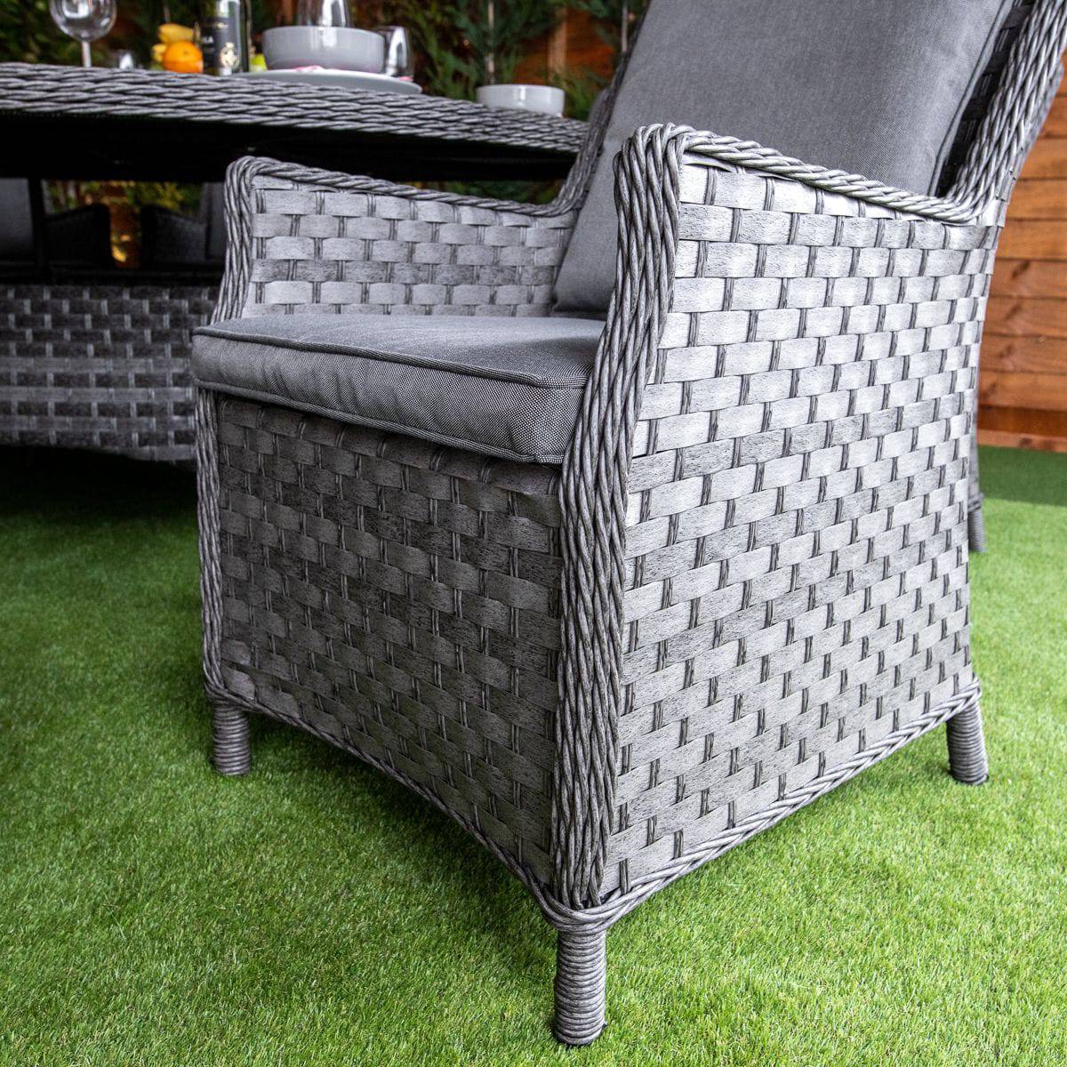 Serena Rattan Paris Round 8 Seat Dining Set