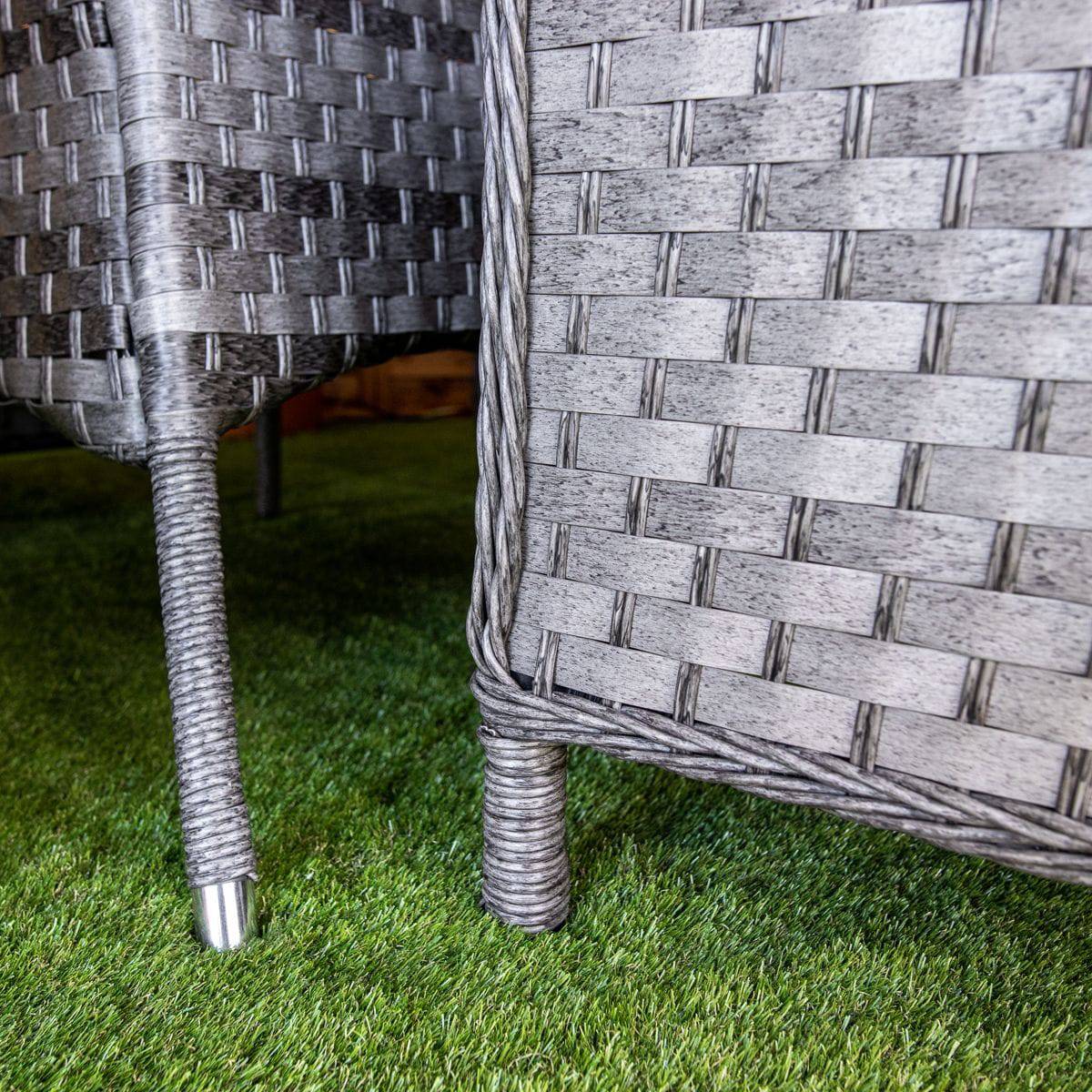 Serena Paris Square Rattan 4 Seater Dining Set