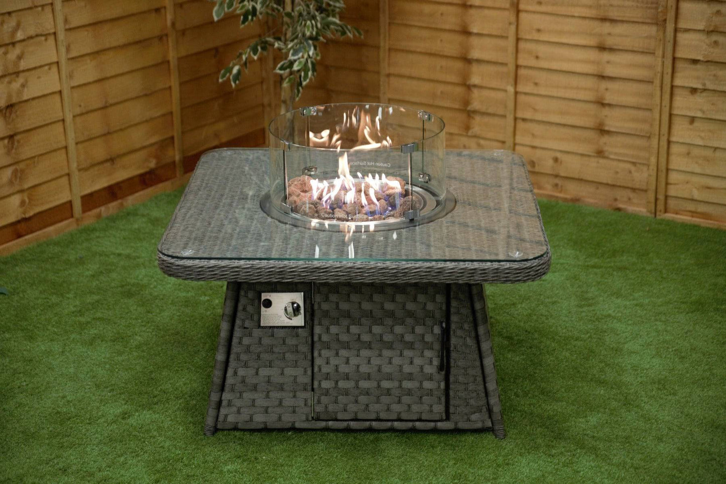 Serena Square Firepit Table