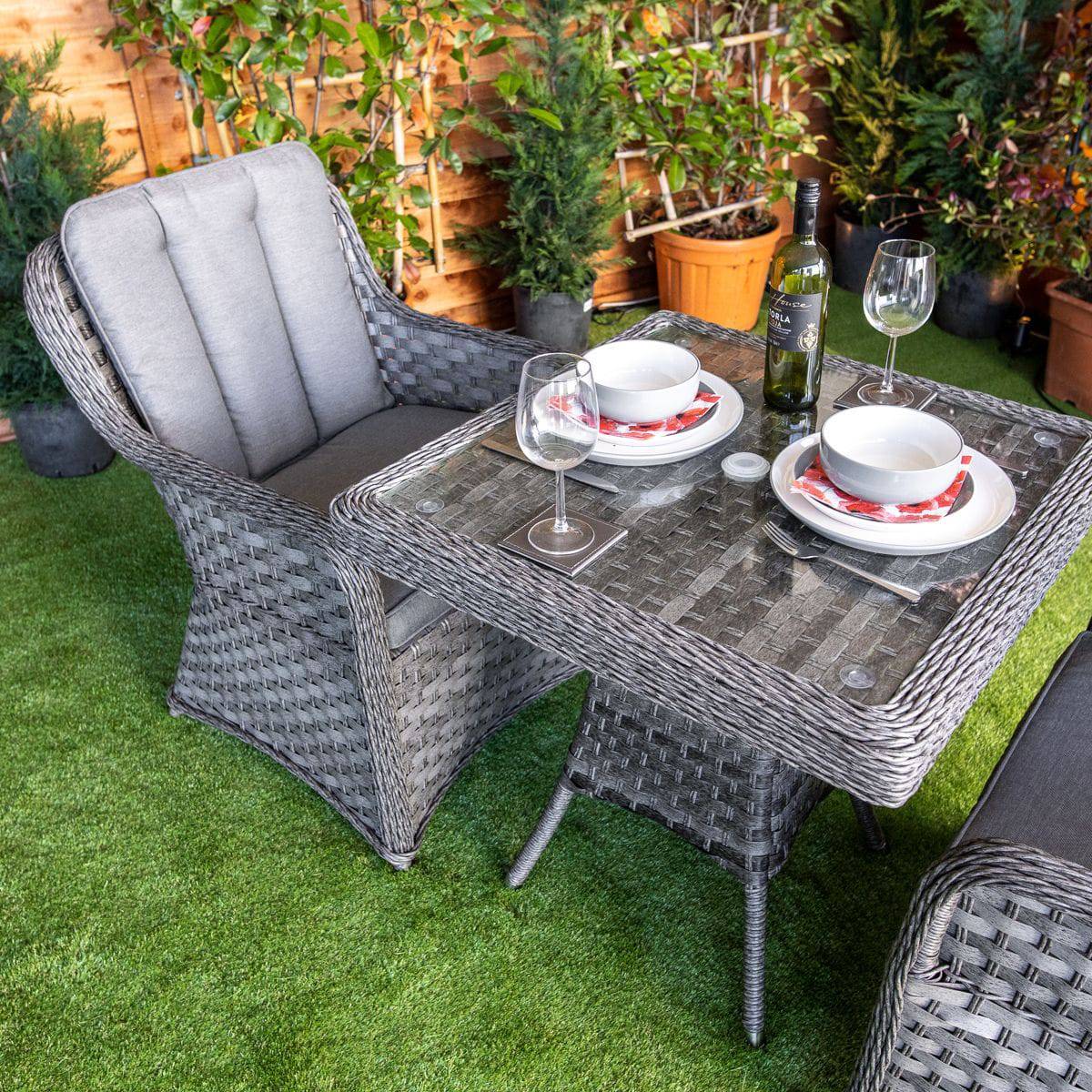 Serena Vienna Bistro Square Dining Table with 2 Chairs