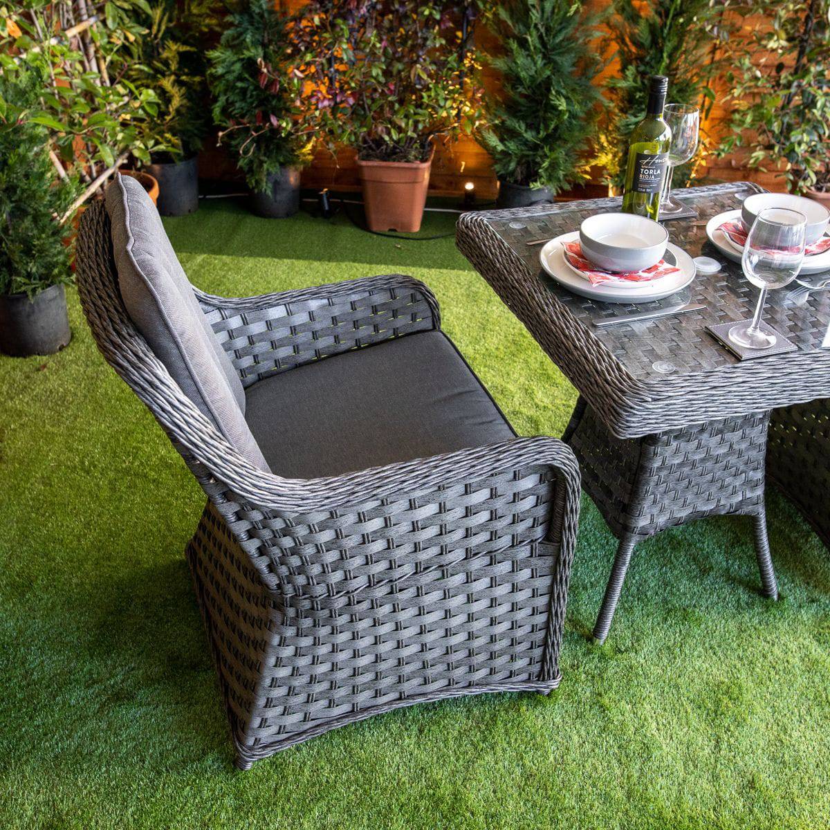 Serena Vienna Bistro Square Dining Table with 2 Chairs