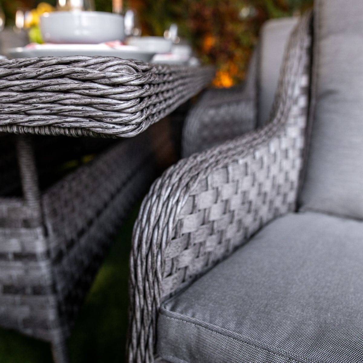 Serena Rattan Vienna Rectangular 8 Seat Dining Set