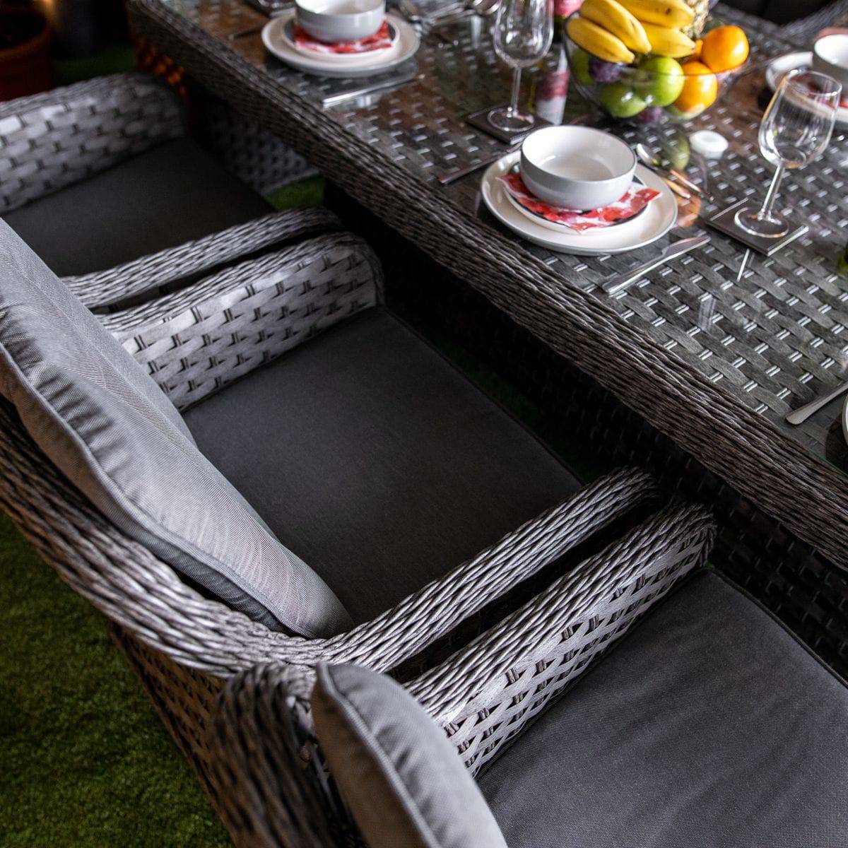 Serena Rattan Vienna Rectangular 8 Seat Dining Set