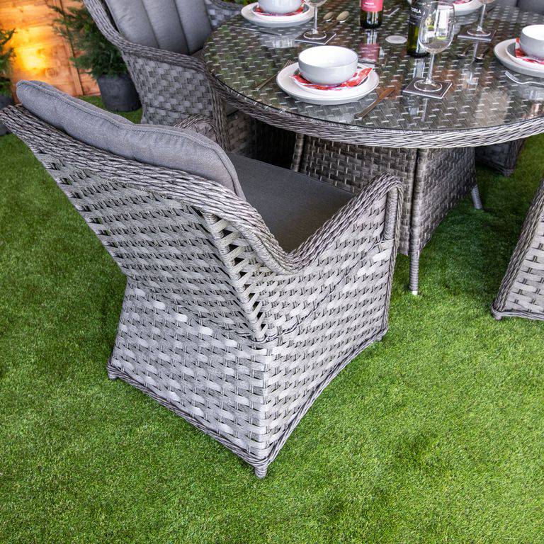Serena Vienna Round 4 Seater Rattan Dining Set