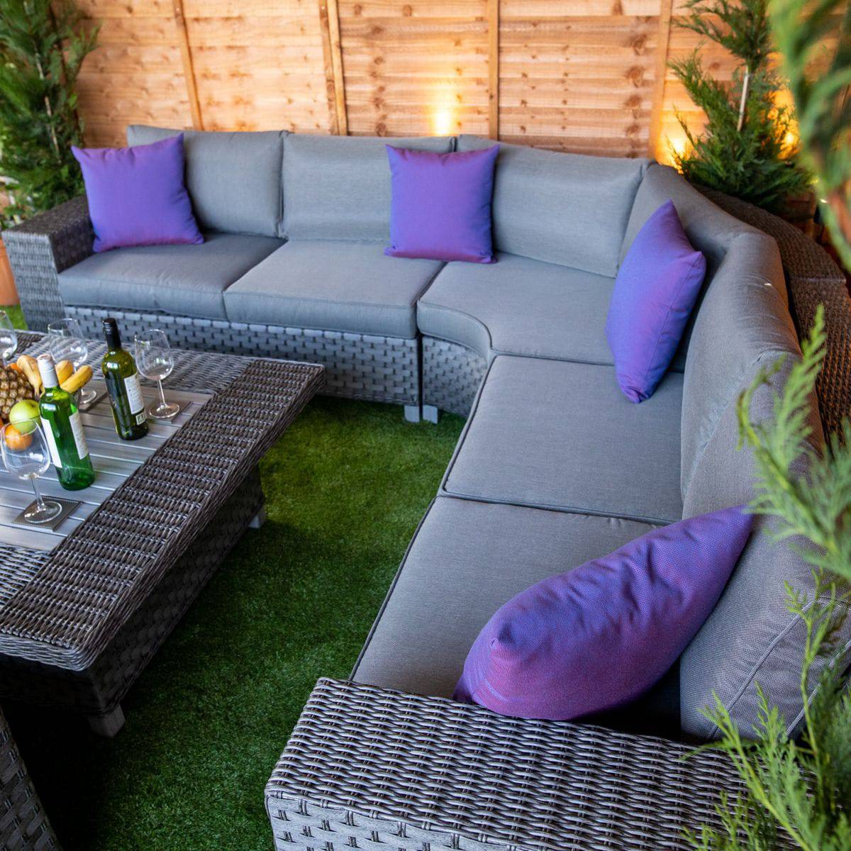 Serena Winchester Square Rising Table Corner Dining Set